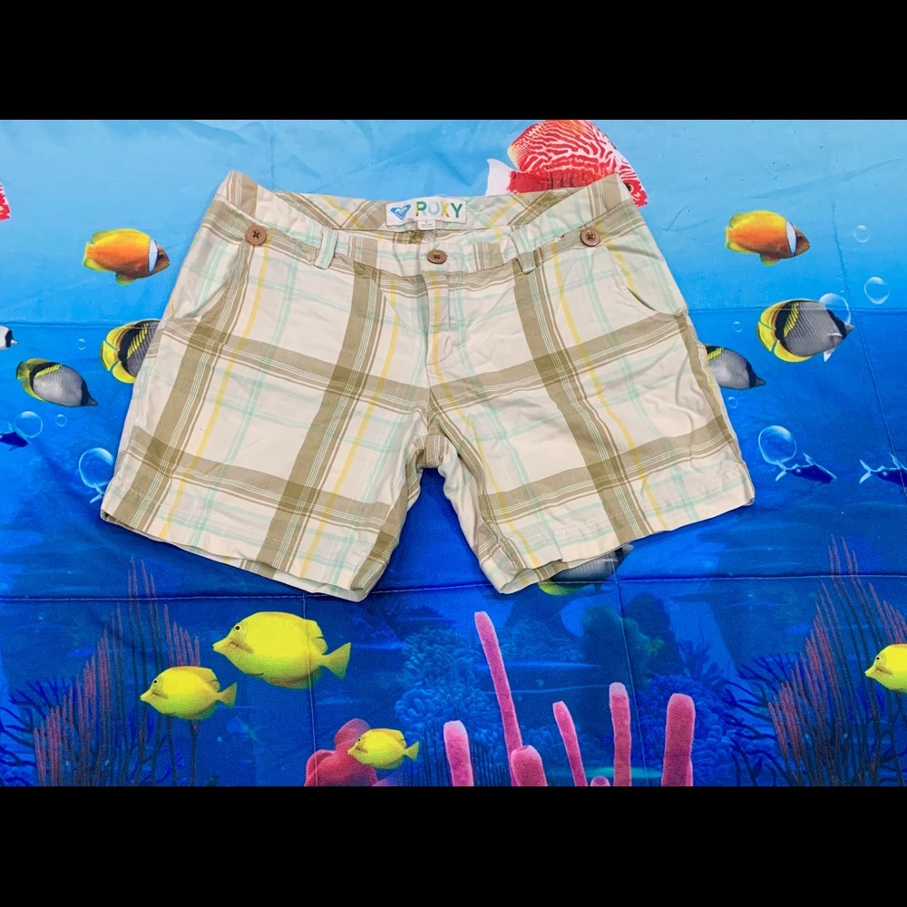 Roxy Plaid Shorts Size 5